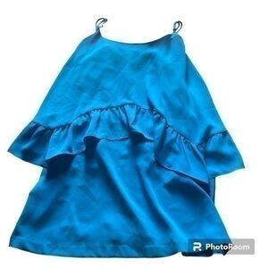 Royal Blue Amanda Uprichard Revolve mini dress